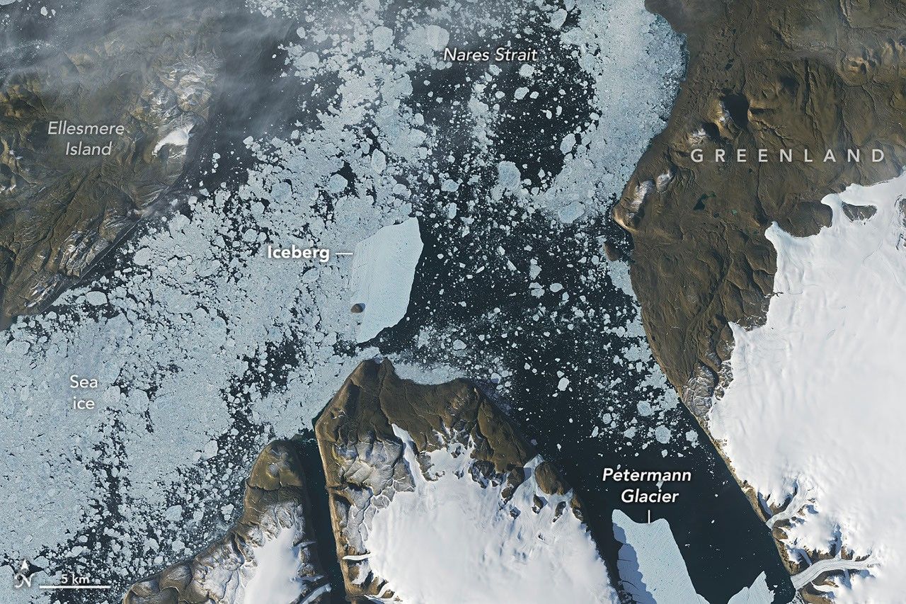 Arctic Impact: PII-2012 Ice Island Collides with Joe Island
