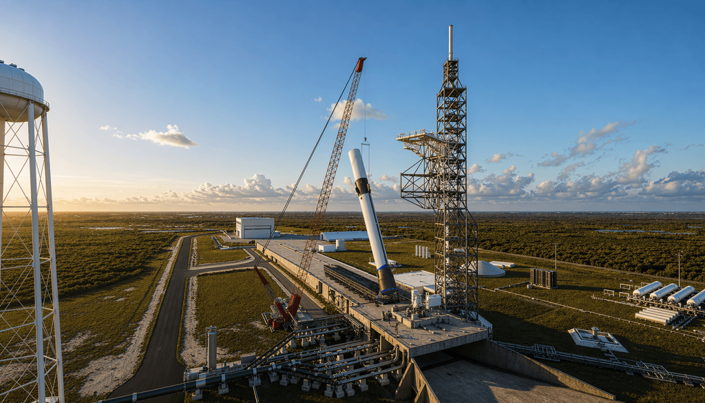 Blue Origin Adopts Hybrid Pad Ops for New Glenn Recovery