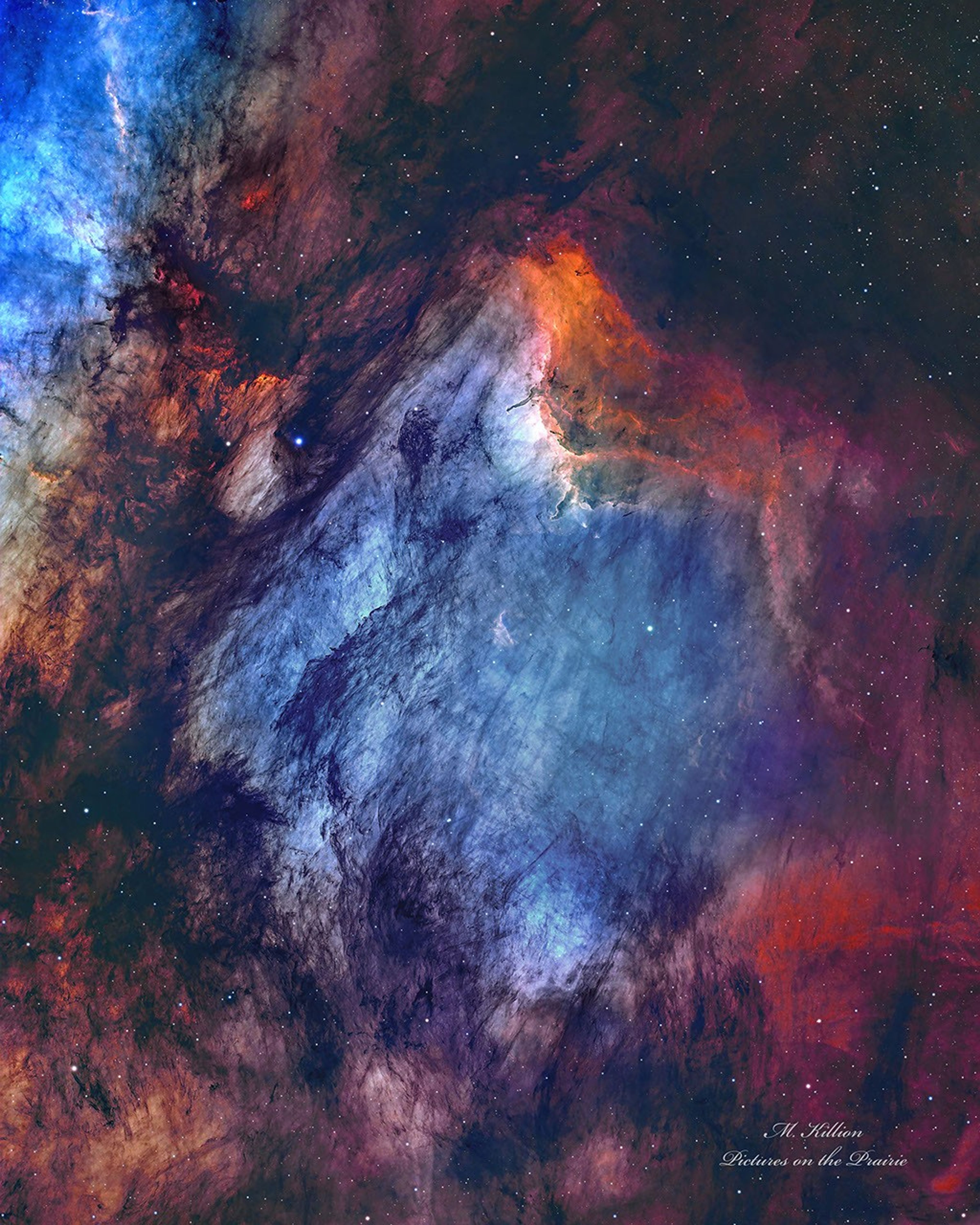 Imaging the Pelican Nebula: An Analysis of Gas, Dust, and Stellar Formation