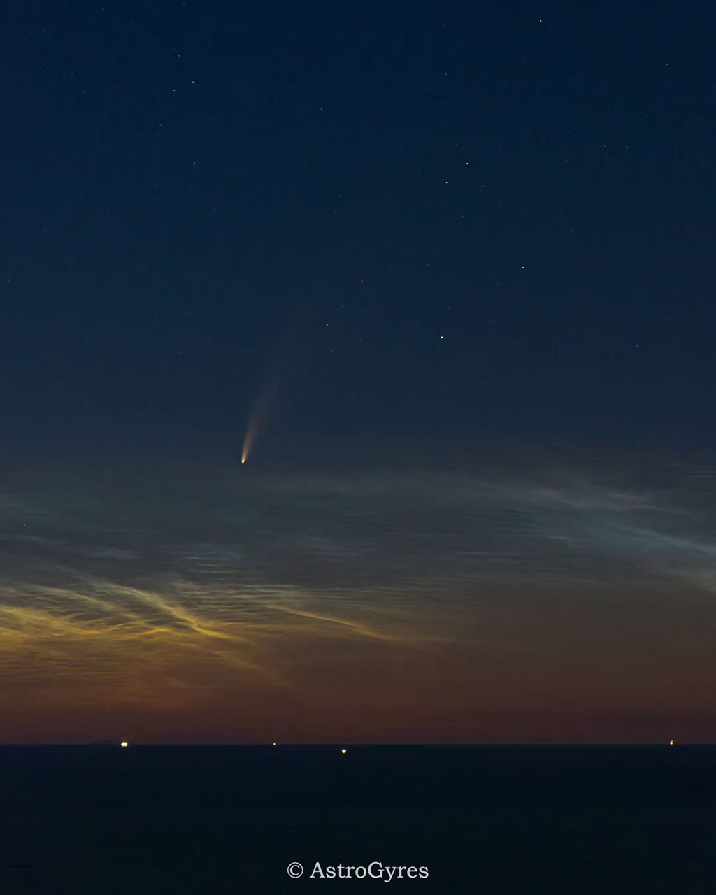Data Log: Comet NEOWISE Ascends Over Adriatic Sector