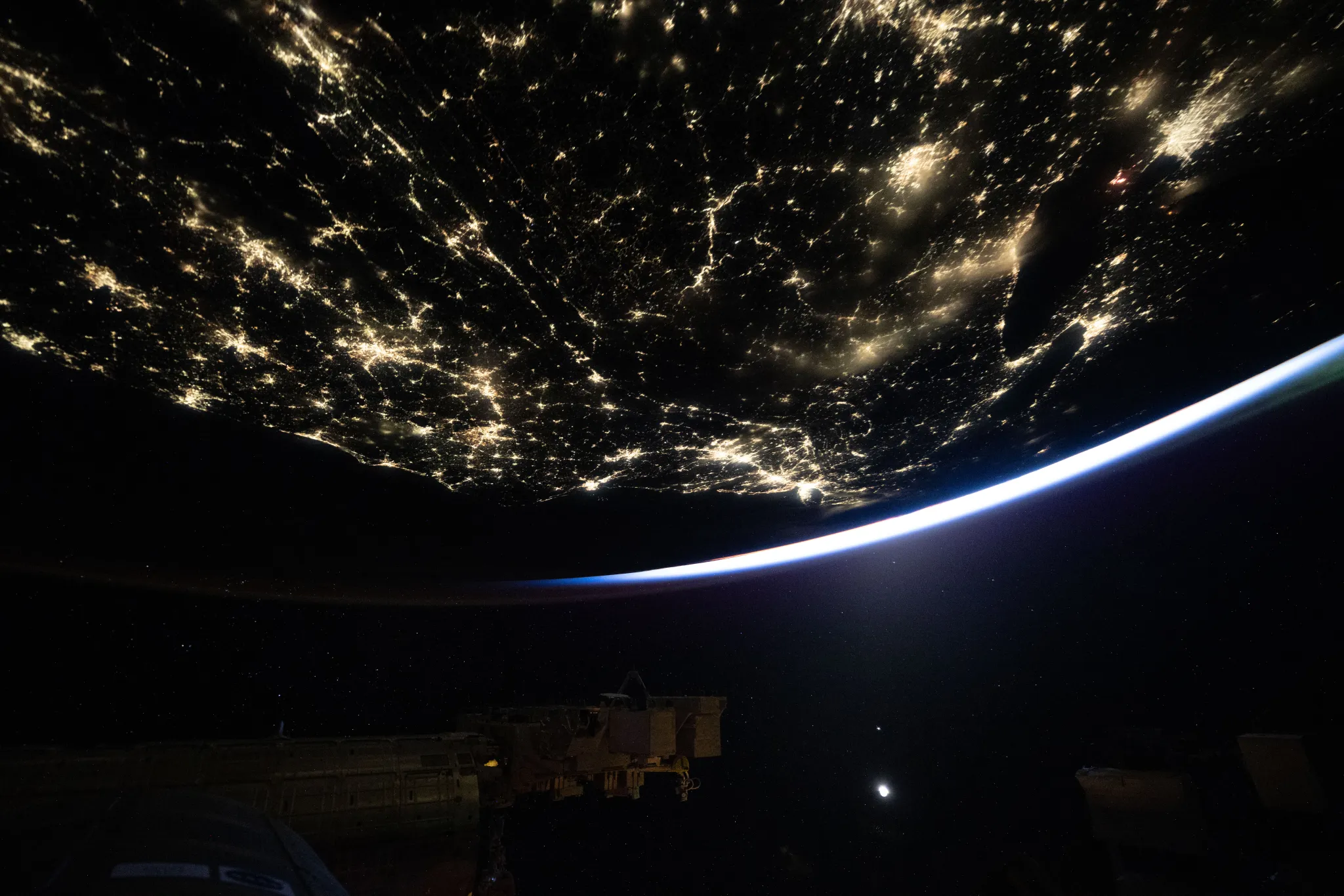 Orbital Night: ISS Captures Earth in High Contrast