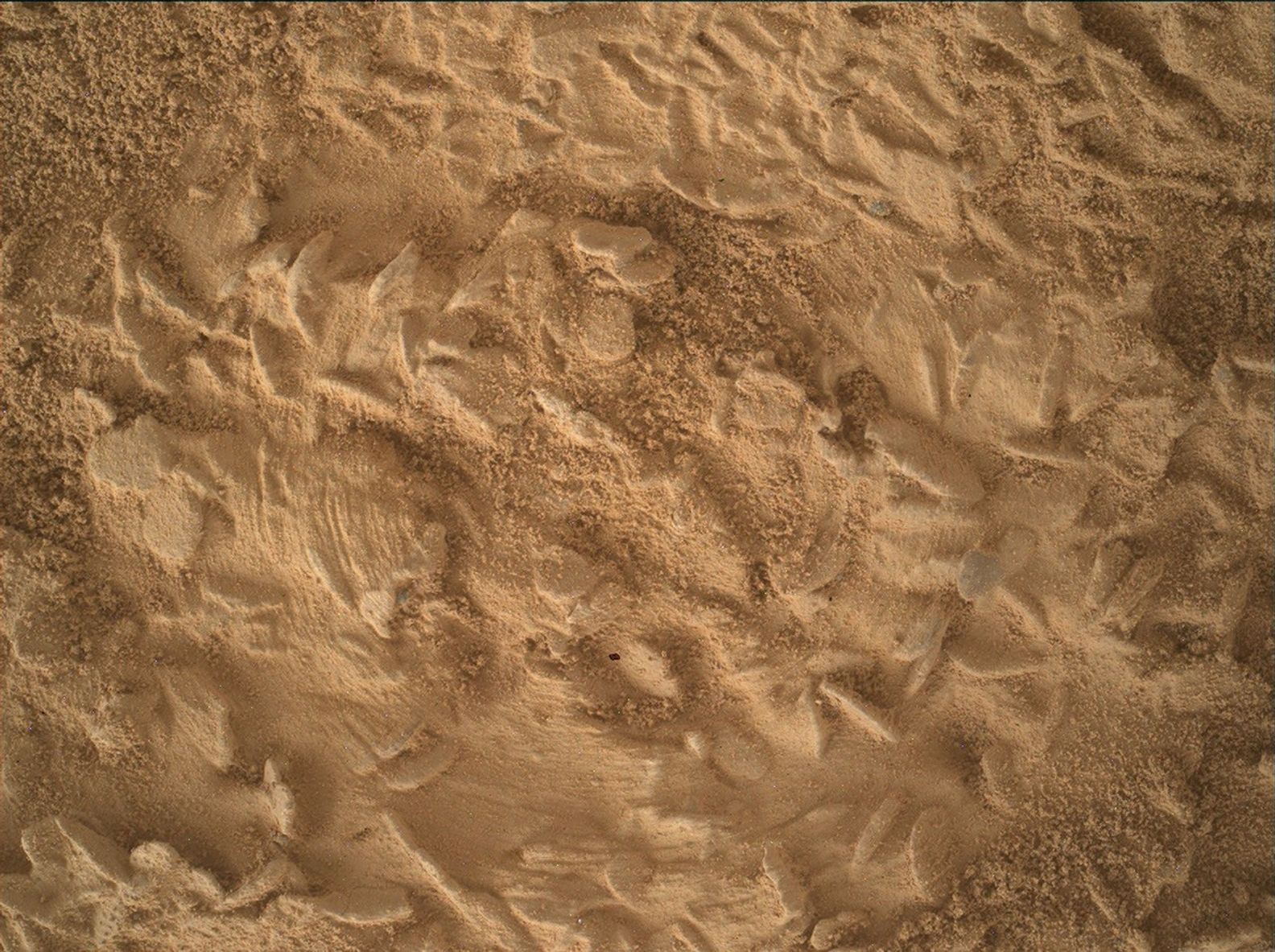 Curiosity Prepares Subsurface Sampling at Nazca Site