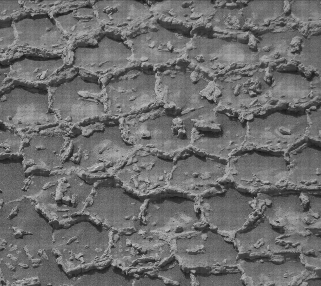 Curiosity Analyzes Polygonal Terrain in Gediz Vallis