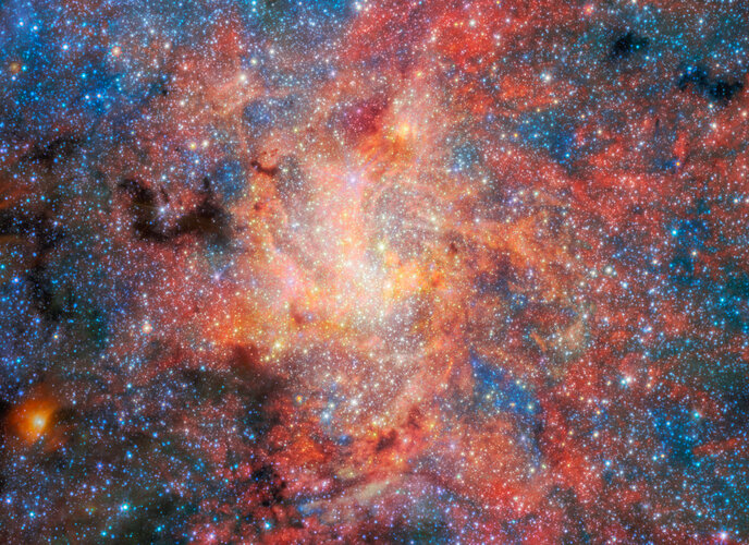 JWST PROBES EVENT HORIZON REGION: WATER AND DUST DETECTED