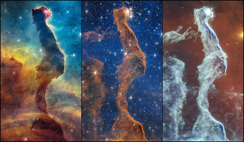 DUAL-SPECTRUM RECONNAISSANCE: HUBBLE AND WEBB CAPTURE CAT’S HEAD NEBULA
