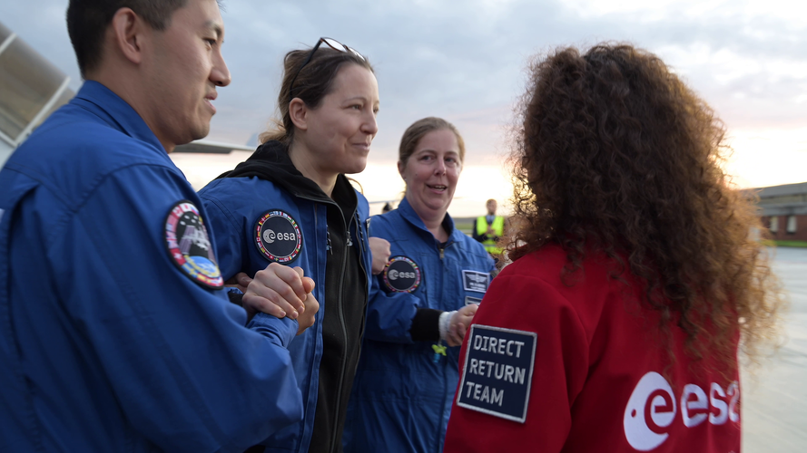 ADENOT RE-ENTERS EUROPEAN AIRSPACE AFTER ISS DEPLOYMENT