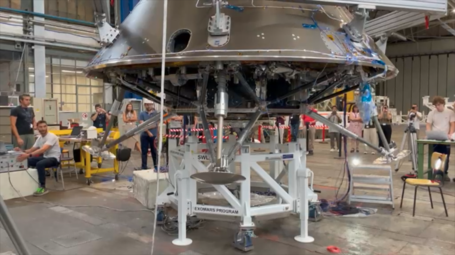 ExoMars Rover Mobility Calibration: Legs Deployment Complete