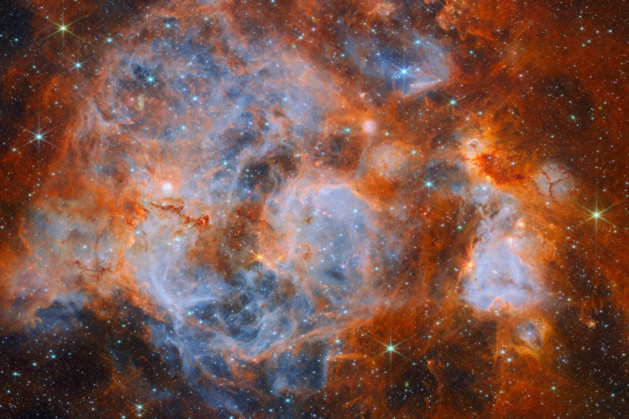 JWST Data Reveal High-Resolution Turbulence in Stellar Nursery